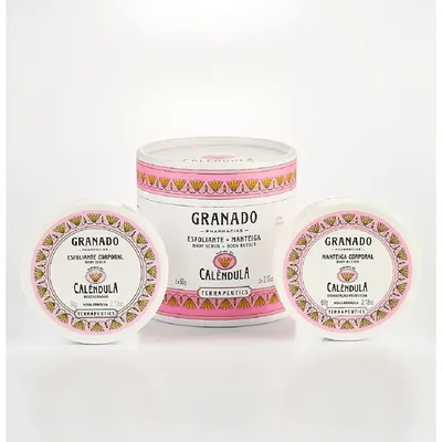 Kit Manteiga Corporal + Esfoliante Granado Calêndula 2x60g